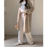 ロングニットカーディガン トグルボタン ガウン | Riff | 詳細画像13