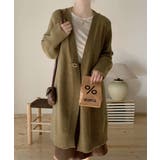 ロングニットカーディガン トグルボタン ガウン | Riff | 詳細画像16