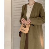 ロングニットカーディガン トグルボタン ガウン | Riff | 詳細画像19