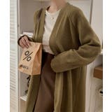 ロングニットカーディガン トグルボタン ガウン | Riff | 詳細画像20