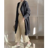 ロングニットカーディガン トグルボタン ガウン | Riff | 詳細画像33