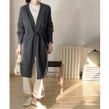 ロングニットカーディガン トグルボタン ガウン | Riff | 詳細画像34