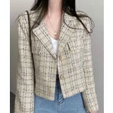 ツイードショートジャケット ツイードジャケット テーラードジャケット | Riff | 詳細画像10