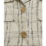 ツイードショートジャケット ツイードジャケット テーラードジャケット | Riff | 詳細画像17