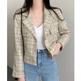 ツイードショートジャケット ツイードジャケット テーラードジャケット | Riff | 詳細画像2