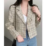 ツイードショートジャケット ツイードジャケット テーラードジャケット | Riff | 詳細画像4