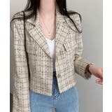 ツイードショートジャケット ツイードジャケット テーラードジャケット | Riff | 詳細画像5