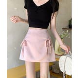 リボンミニスカート インナーパンツ付き 台形スカート | Riff | 詳細画像4