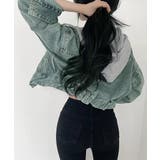 クロップドフード付きデニムジャケット Gジャン ジャンパー | Riff | 詳細画像11 