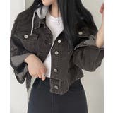 クロップドフード付きデニムジャケット Gジャン ジャンパー | Riff | 詳細画像20 