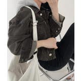 クロップドフード付きデニムジャケット Gジャン ジャンパー | Riff | 詳細画像24 