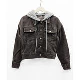 クロップドフード付きデニムジャケット Gジャン ジャンパー | Riff | 詳細画像26 