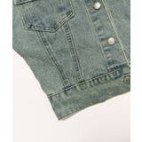 クロップドフード付きデニムジャケット Gジャン ジャンパー | Riff | 詳細画像37 