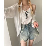 シャツ＆キャミ アンサンブル ストライプ | Riff | 詳細画像3 