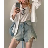 シャツ＆キャミ アンサンブル ストライプ | Riff | 詳細画像4 