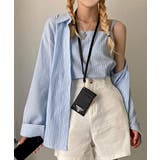 サックス | シャツ＆キャミ アンサンブル ストライプ | Riff