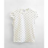 ドット柄ショートスリーブTシャツ フレンチスリーブ Tシャツ | Riff | 詳細画像12