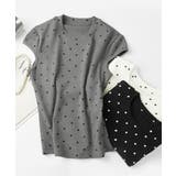 ドット柄ショートスリーブTシャツ フレンチスリーブ Tシャツ | Riff | 詳細画像2
