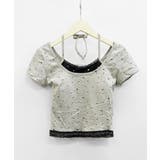 レイヤード風リボン柄Tシャツ カップ付き パッド付き | Riff | 詳細画像21