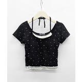 レイヤード風リボン柄Tシャツ カップ付き パッド付き | Riff | 詳細画像22