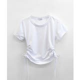 サイドシャーリングTシャツ 半袖 クロップド丈 | Riff | 詳細画像24