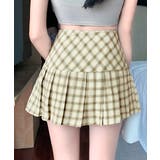 チェック柄ミニスカパン スリット入り ミニスカート | Riff | 詳細画像8