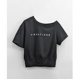 ワンショルロゴプリントTシャツ 裾ボタン ワンショルダー | Riff | 詳細画像15