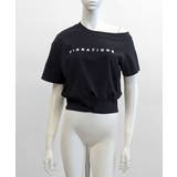 ワンショルロゴプリントTシャツ 裾ボタン ワンショルダー | Riff | 詳細画像16