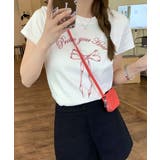 リボンプリントTシャツ プリントT クルーネック | Riff | 詳細画像11 