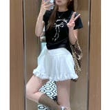 リボンプリントTシャツ プリントT クルーネック | Riff | 詳細画像19 