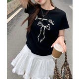 リボンプリントTシャツ プリントT クルーネック | Riff | 詳細画像21 