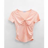 フロントギャザーリボントップス Tシャツ カットソー | Riff | 詳細画像16