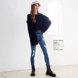 コーデにエッジを効かせる、ストレッチダメージデニムスキニーパンツ ロングパンツ | Riff | 詳細画像6