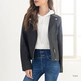 ベーシックライダースジャケット ダブルライダース フェイクレザー | Riff | 詳細画像10 