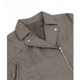 ベーシックライダースジャケット ダブルライダース フェイクレザー | Riff | 詳細画像15 