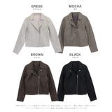 ベーシックライダースジャケット ダブルライダース フェイクレザー | Riff | 詳細画像9 