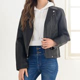 ブラック | ベーシックライダースジャケット ダブルライダース フェイクレザー | Riff