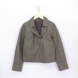 モカ | ベーシックライダースジャケット ダブルライダース フェイクレザー | Riff