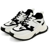 ブラック | バイカラー厚底スニーカー | Rim.z