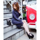 裾レース/ベルト付き ロングワンピース カシミアタッチニット | Rim.z | 詳細画像2