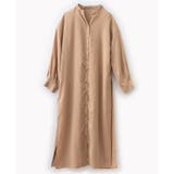 トロピカルロングスリット長袖ワンピース | Rim.z | 詳細画像8 