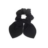 ブラック | ヘアアクセサリーシュシュchouchouリボン くすみカラー なめらかまとめ髪シ… | ボディピアス専門店凛RIN