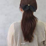 ヘアアクセサリーシュシュchouchouリボン サテン生地なめらかまとめ髪 アー… | ボディピアス専門店凛RIN | 詳細画像6 