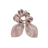 ブラウン | ヘアアクセサリーシュシュchouchouリボン サテン生地なめらかまとめ髪 アー… | ボディピアス専門店凛RIN
