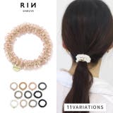 ヘアアクセサリーヘアゴム ビーズ編みビジューパール | ボディピアス専門店凛RIN | 詳細画像1