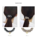 ヘアアクセサリーヘアゴム ビーズ編みビジューパール | ボディピアス専門店凛RIN | 詳細画像6