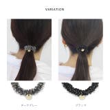 ヘアアクセサリーヘアゴム ビーズ編みビジューパール | ボディピアス専門店凛RIN | 詳細画像7