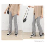 フレアパンツ 裾フレア スリットパンツ | RiRicollection | 詳細画像3