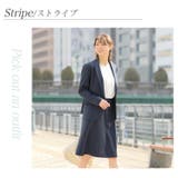 〈洗える〉機能性シャドーストライプスーツ3点セット | RIRIYANO | 詳細画像13