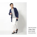 日本製 国産ドラロンニットロング丈テーラードジャケット メンズ | Rocky Monroe | 詳細画像4